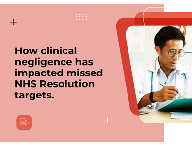 How clinical negligence has impacted missed NHS Resolution targets